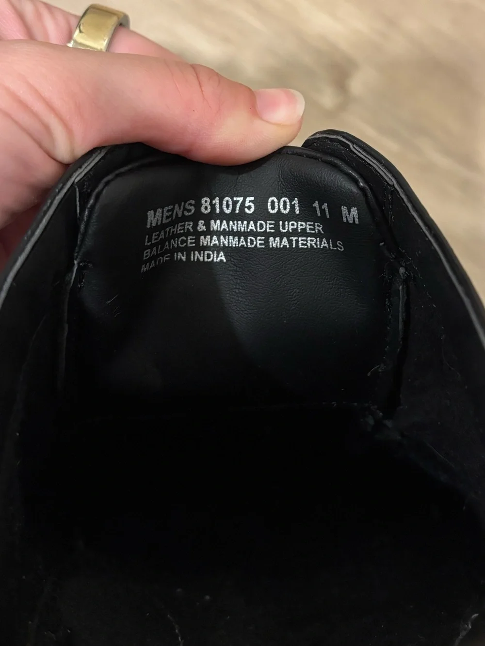 Nunn Bush Black Leather Cap-Toe Derby Shoes